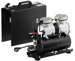 Airbrush Kompressor AS196A mit Lufttank 2 Zylinder Kolben 6 bar 2 Stufenschalter