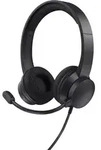 Trust HS-260 Kopfh&ouml;rer Kabelgebunden Nackenband B&uuml;ro/Callcenter USB Typ-A Schwarz -