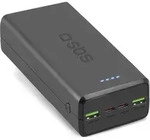 SBS Powerbank 30.000mAh 2xUSB-C 20W/2xUSB 18W schwarz - Schwarz