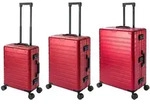Oslo | 3er Set | Trolleys mit 4 Rollen | Aluminium Hartschale | Handgep&auml;ck +