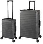 Travelhouse Oslo - 2er Aluminium Reisekoffer Set S+L - Aluminium Hartschale Koffer