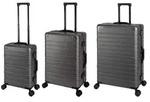 Travelhouse Oslo - 3er Reisekoffer Set SML - Aluminium Hartschale Grau -