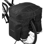 Wozinsky WBB13BK, Sattel, Fahrradtasche, Polyester, Schwarz, 60 l, 320 mm - Schwarz