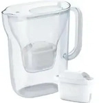 Brita Style Essential, Pitcher-Wasserfilter, 2,4 l, Transparent, Wei&szlig; -