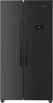 Bauknecht SBS C90 BL, Freistehend, Amerikanische T&uuml;r, Schwarz, 2 T&uuml;r(en), Pet Inox,