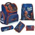 CLOU Schulranzen Set, 5-teilig, SPIDERMAN - Blau/Rot