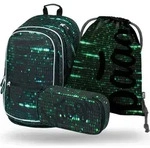 BAAGL SET 3 Core Numbers: Rucksack, Federtasche, Tasche - Schwarz