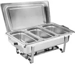 Morleos Speisew&auml;rmer Chafing Dish Basic Set | 3x GN 1/3 Beh&auml;lter | 61x36x32cm 