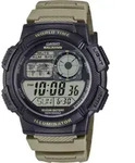 Casio Herren Armbanduhr AE-1000W-5AVEF digital schwarz-khaki - Dunkelblau