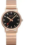 Mondaine A660.30314.16SBR Classic Schwarz und Ros&eacute; 36mm 3ATM - Rosa