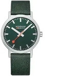 Mondaine A660.30360.60SBF Herrenuhr Classic SBB recyc. Textil 40mm 3ATM - Silber