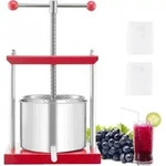 VEVOR Obstweinpresse, Obstm&uuml;hle, Apfelm&uuml;hle (6L), Manuelle Saftpresse,