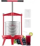 VEVOR Obstweinpresse Obstm&uuml;hle Apfelm&uuml;hle (14 L), Edelstahlkorb mit...