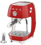 Smeg Espressomaschine ECF03RDEU, Thermoblock, Cold Brew, Dampfd&uuml;se, 1.4L Tank - Rot
