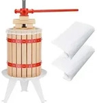 Wiltec Obstpresse 18L Maischepresse mit 3 passenden Presst&uuml;chern Weinpresse...