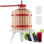 VEVOR Obstweinpresse Obstm&uuml;hle (12 L) mit Massivholzkorb mit 8 Bl&ouml;cken,...
