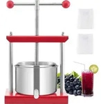 VEVOR Obstweinpresse Apfelpresse (3 L) mit 2 Edelstahlf&auml;sser, Apfelweinpresse
