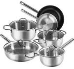 Karcher Topfset Jovita aus Edelstahl, Induktion, 10-teilig - Silber