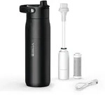 BRITA LARQ iQ Digitale Edelstahl Trinkflasche mit Wasserfilter (680 ml)