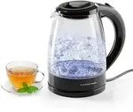 GOURMETmaxx Glas-Wasserkocher 1,8l 1800W schwarz - Schwarz