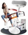 CLOUVOU Nexus B&uuml;rohocker [DAS ORIGINAL] Stehhocker f&uuml;r mehr R&uuml;cken Fitness,