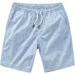 JOHN DEVIN Shorts - Sommer Bermuda mit Bl&auml;tter-Print blau bedruckt Gr&ouml;&szlig;e M -...