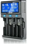 Batterieladeger&auml;t f&uuml;r Li-Ionen- und Ni-MH-Akkus everActive UC-4200 - Schwarz