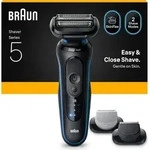 Braun Series 5 52-B1650S, Folienschaber, Blau, Tasten, Akku, Lithium-Ion (Li-Ion),
