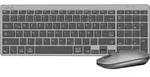 LogiLink ID0215, Kabellos, Bluetooth, QWERTZ, Anthrazit, Grau, Maus enthalten - Grau