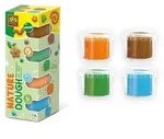 SES Creative 00513 Feel good Knete - Nature (4x90gr) f&uuml;r Kinder ab 1 Jahr- Sichere