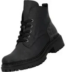 Schn&uuml;rstiefelette Kaltfutter bis 35mm Absatz (casual) 72602-00 - Schwarz - 36