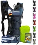 SASMO&reg; Laufrucksack 6L (Blau) mit Thermofach | Lauf Rucksack - Ultraleicht 300g 