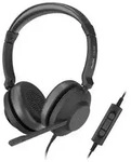 Axtel Kopfh&ouml;rer mit Mikrofon, 3,5-mm-Kabel, Schwarz