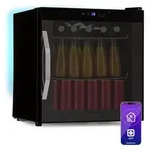 Klarstein Coachella 50 Onyx Getr&auml;nkek&uuml;hlschrank Mit Glast&uuml;r - 47 L, WLAN,...