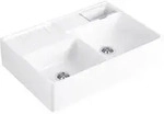 Villeroy & Boch V&B Sp&uuml;lstein Doppelbecken 895x630mm Handbet ivory - Beige