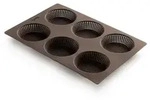 L&eacute;ku&eacute; Br&ouml;tchen Backform rund braun 29x20x2 cm Silikon Antihaft Backform