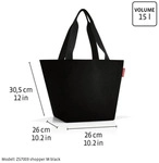 Reisenthel Einkaufstasche shopper M teddy sand - Wei&szlig;
