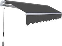 vidaXL Gelenkarmmarkise Handbetrieben 300 cm Anthrazit