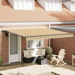 vidaXL Ausziehbare Markise Mehrfarbig 400 x 300 cm