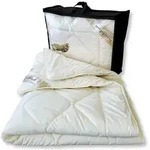 Merino Schafschurwolle Winterdecke Kuschelzeit in 135x200 cm mit Duo Aufbau -...