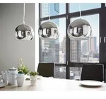 DELIFE Deckenleuchte Pentola 75 cm Chrom Silberfarben Metall - Silber