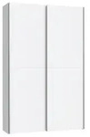 Garderobenschrank - 120 x 191 cm - 2 T&uuml;ren - Wei&szlig; matt - Wei&szlig;