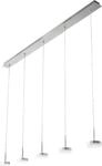 Fabas Luce Dunk 5-flammige Pendelleuchte - 40 W dimmbare LED - Lineares Design aus