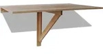 vidaXL Wandklapptisch Eiche 100x60 cm - Braun