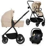 Lionelo Kombikinderwagen Meril 3in1 Babywanne bis zu 9 kg, Kindersitz bis zu 13 kg,