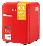 TZS First Austria - Retro Mini K&uuml;hlschrank 40L lautlos - Minibar im...