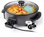 GOURMETmaxx elektrische Partypfanne - &Oslash; 30 cm - mit Thermostat und Glasdeckel -