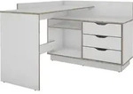 byLIVING Winkelschreibtisch BELFAST / Rechts oder Links montierbar / 3 Schubk&auml;sten /