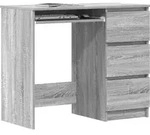 vidaXL Schreibtisch Grau Sonoma 90x45x76 cm Holzwerkstoff - Grau