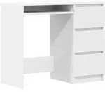 vidaXL Schreibtisch Wei&szlig; 90x45x76 cm Holzwerkstoff - Wei&szlig;